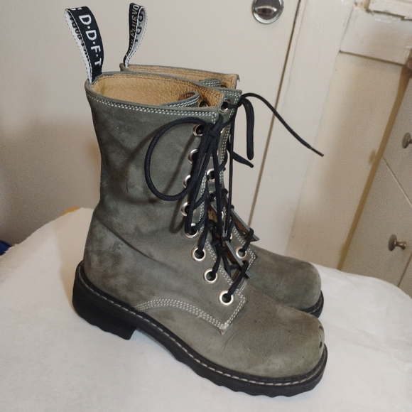 John Fluevog Moto Combat boots Size 7.5 - Picture 14 of 15